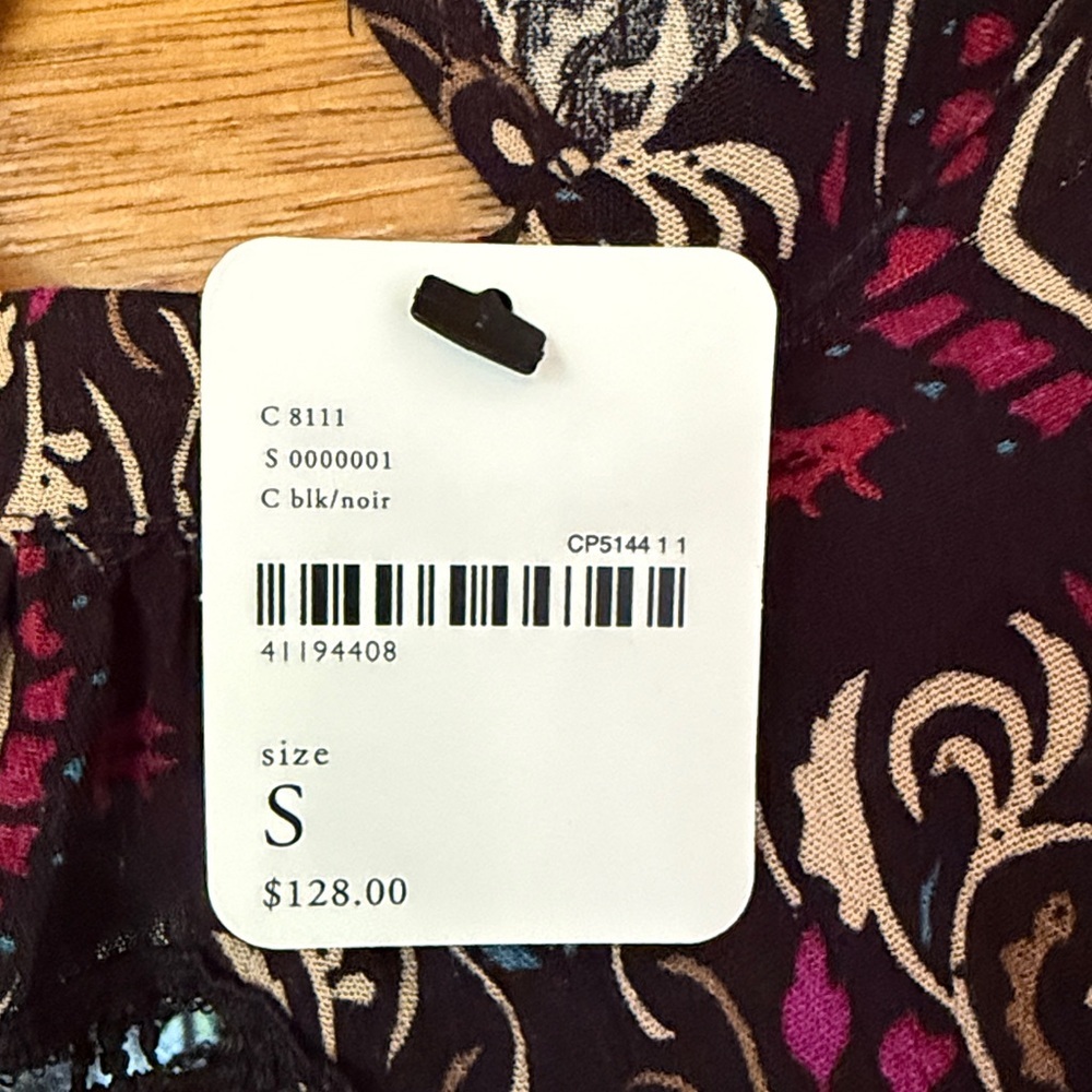 Free People Bohemian Paisley Fall Dress with Lace Detail NWT - Picture 6 of 11